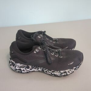 Brooks Ghost 15 Ebony Black Grey Camo women's 9 Running Sports Shoes